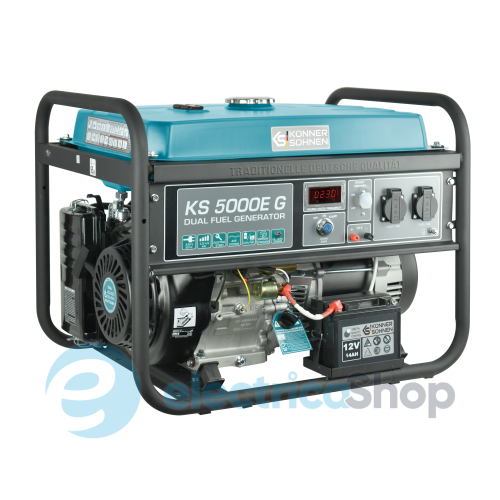 Генератор газобензиновый 4,5кВт/230V Könner&Söhnen KS 5000E G