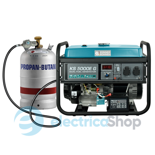 Генератор газобензиновый 4,5кВт/230V Könner&Söhnen KS 5000E G