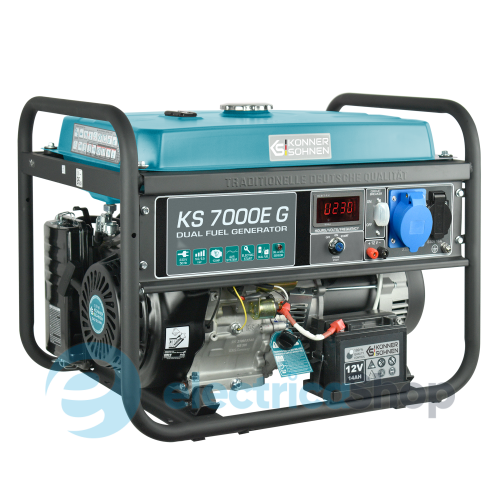 Генератор газобензиновый 5,5кВт/230V Könner&Söhnen KS 7000E G