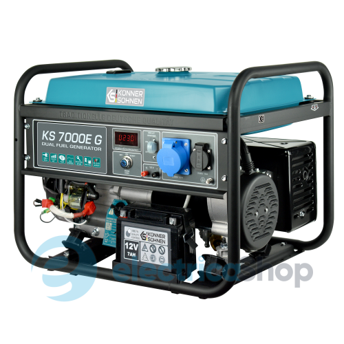 Генератор газобензиновый 5,5кВт/230V Könner&Söhnen KS 7000E G
