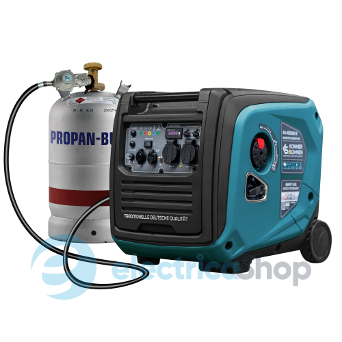 Інверторний газобензиновий генератор 4,0кВт/230V Könner&Söhnen KS 4000iEG S