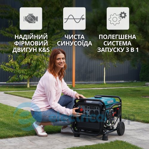 Инверторный газобензиновый генератор 4,0кВт/230V Könner&Söhnen KS 4100iEG