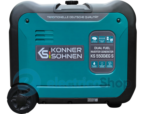 Інверторний газобензиновий генератор 5,5кВт/230V Könner&Söhnen KS 5500iEG S