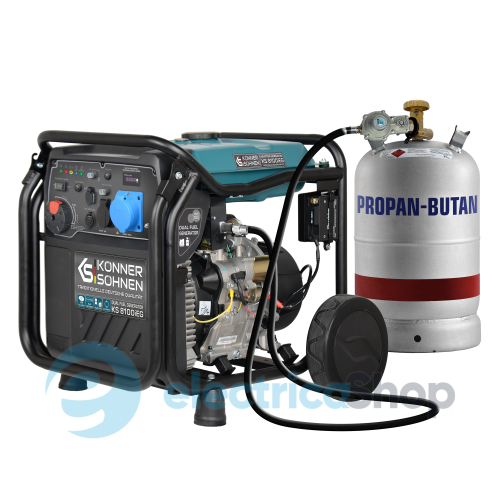 Інверторний газобензиновий генератор 8,5кВт/230V Könner&Söhnen KS 8100iEG
