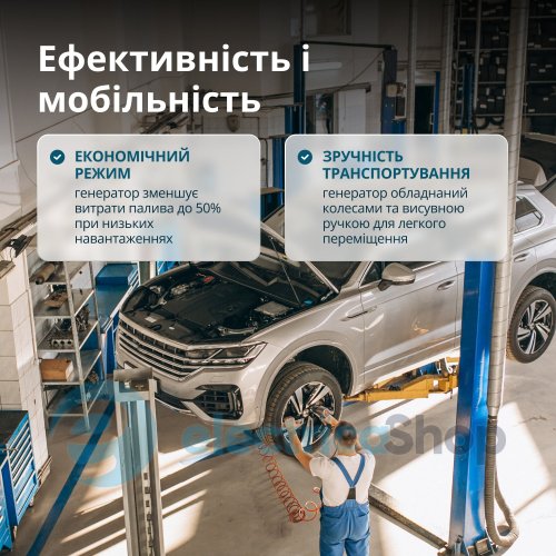 Інверторний газобензиновий генератор 8,5кВт/230V (400V) Könner&Söhnen KS 8100iEG 1/3