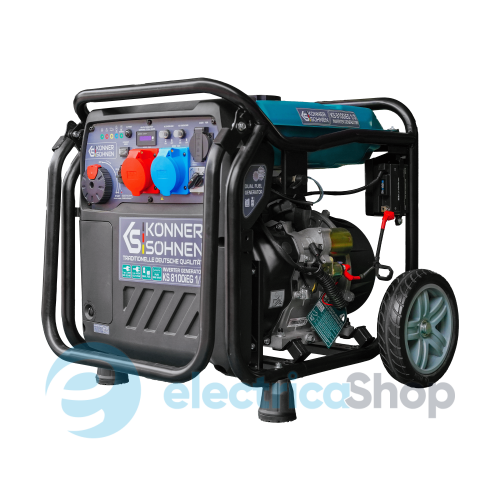 Інверторний газобензиновий генератор 8,5кВт/230V (400V) Könner&Söhnen KS 8100iEG 1/3
