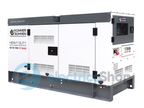 Дизельная однофазная электростанция 16кВт./230V Könner & Söhnen KS 18-1XM