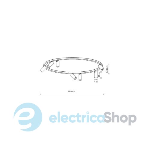 Люстра Nowodvorski Fourty Round VII GU10 R35 7x10W Black 11944