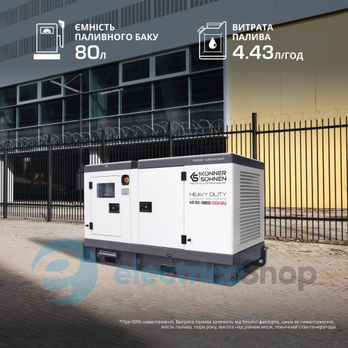 Дизельная трехфазная электростанция 45кВт./400V Könner & Söhnen KS 50-3BES
