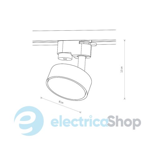 Трековий світильник Nowodvorski PROFILE PUCK GX53 1x12W White 12374