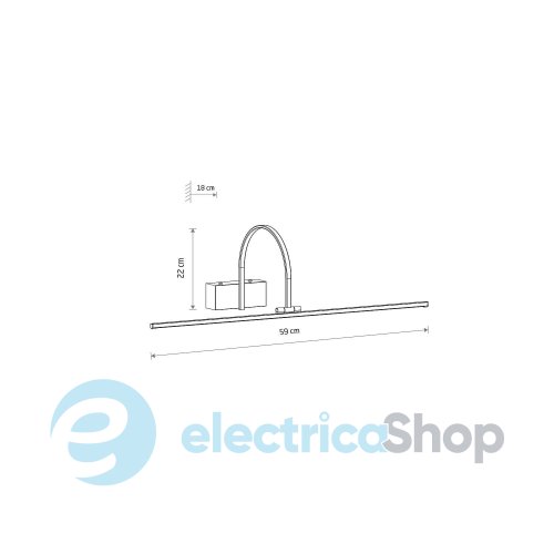 Настенный светильник Nowodvorski ARTLINE LED M 6W 3000K 550Lm 11956