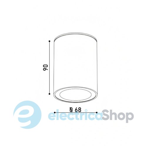 Точковий cвітильник KLOODI KD-REIN70 IP65 WH GU10 1x10W