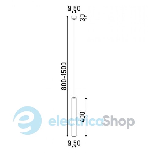 Подвесной светильник Kloodi DECO PE-EVE400 GU10 WH