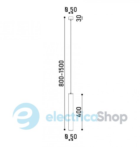 Подвесной светильник Kloodi DECO PE-EVE400 GU10 GD