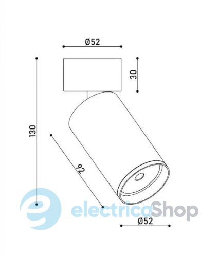 Спотовий cвітильник KLOODI KD-MIO CE GD GU10