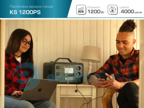 Портативная электростанция 1200Вт, LiFePO4, Könner&Söhnen KS 1200PS