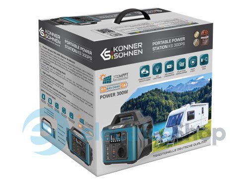 Портативна електростанція 600Вт, літій-іонна, Könner&Söhnen KS 300PS