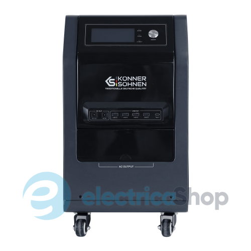 Портативная электростанция 3в1 3000Вт, LiFePO4, Könner&Söhnen KS 3000PS