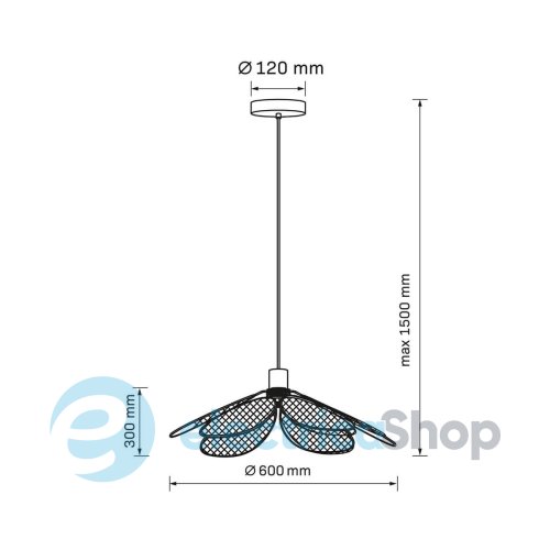 Підвісний світильник Goldlux Tobago 331182