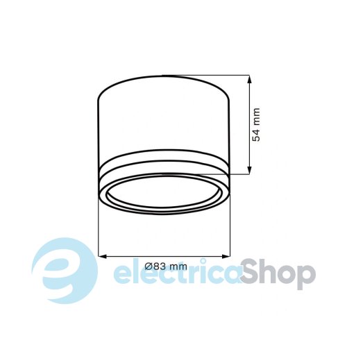 Точковий світильник Goldlux Paris GX53 1x6W 4000K 660Lm 328083