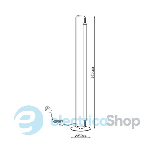 Торшер Goldlux Felicja LED 24W 4000K 3700Lm 334008