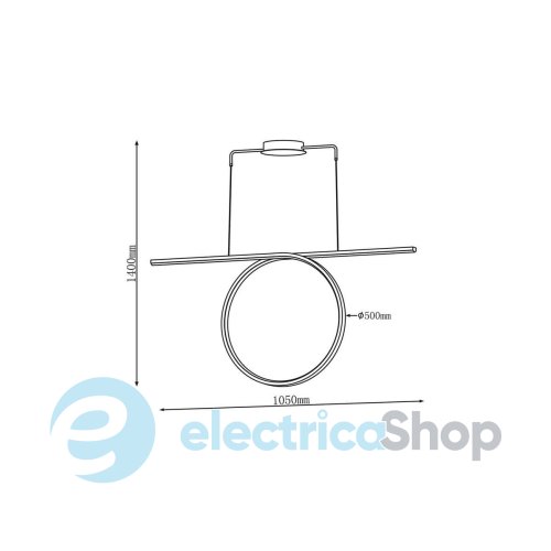 Підвісний світильник Goldlux Odetta LED 42W 4000K 5250Lm 334022