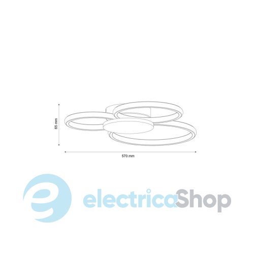 Люстра Goldlux Sabina 38W 4000K 5000Lm 334343