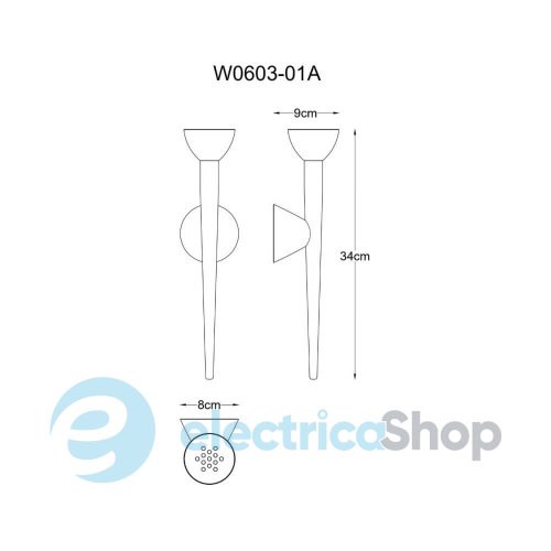 Бра Zuma Line BOSTON W0603-01A-F7B1