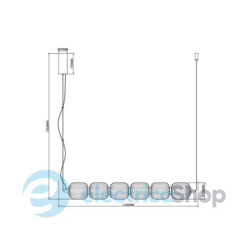 Люстра Zuma Line AKARI DU31292/50W