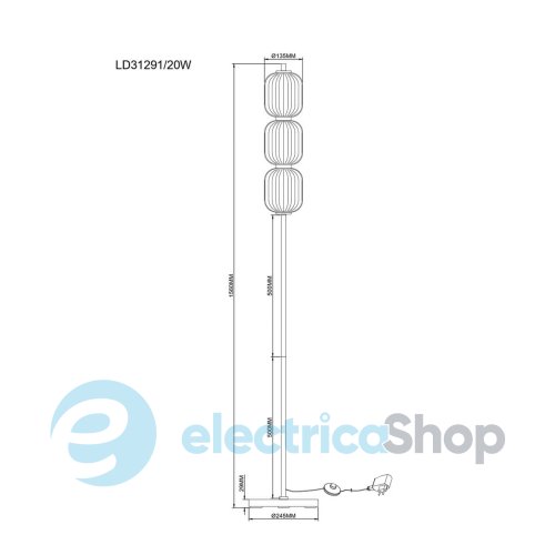 Торшер Zuma Line AKARI LD31291/20W