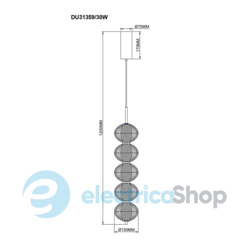 Люстра Zuma Line GALATEA DU31359/30W