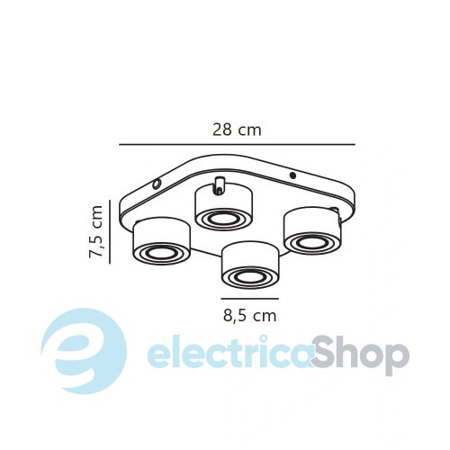 Спотовий світильник Nordlux Clyde 2700K IP20 2412256003