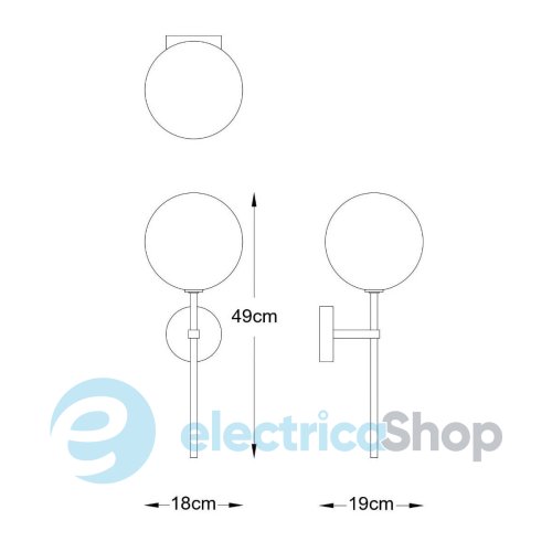 Бра Zuma Line MILAN W0606-01A-2GAC