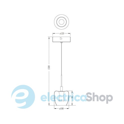 Люстра Zuma Line NELSON MD2291-1A-3BGN