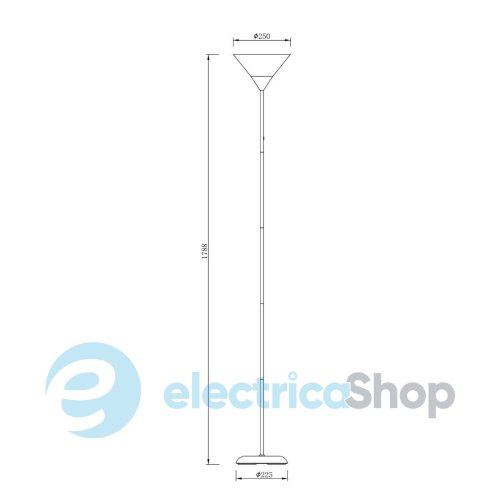 Торшер Zuma Line MOREN CL-3800H-SL