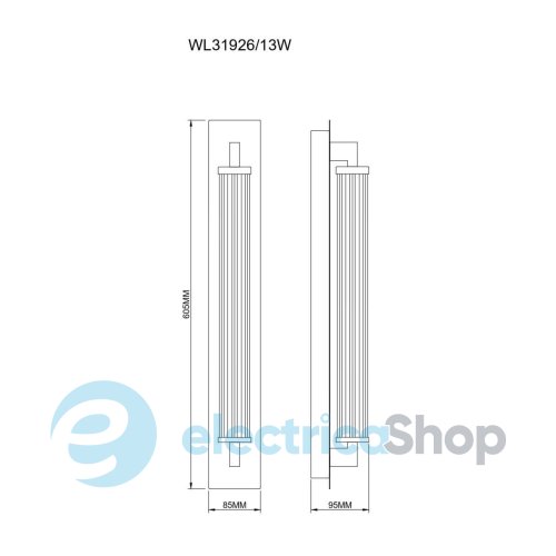 Настенный светильник Zuma Line DORIA WL31926/13W