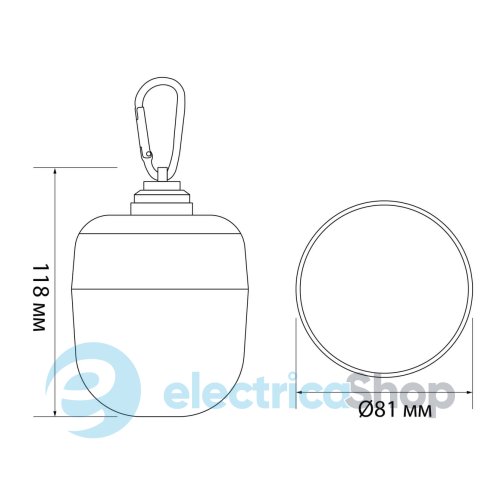 Светильник аккумуляторный сенсорный VIDEX LED VL-NL103W-R с пультом ДУ