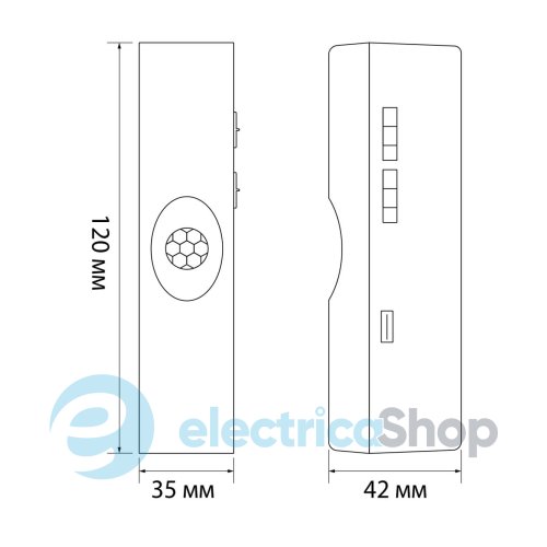 Светильник аккумуляторный VIDEX LED VL-NL108W с датчиком движения