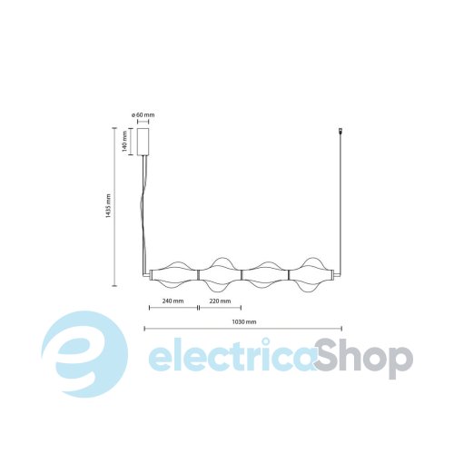 Подвесной светильник TK-Lighting ELVA 1 18217