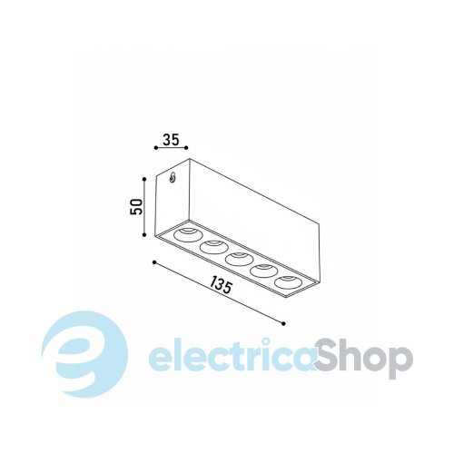 Точечный светильник KLOODI KD-PIXEL 5X2 10W 4K BK LED