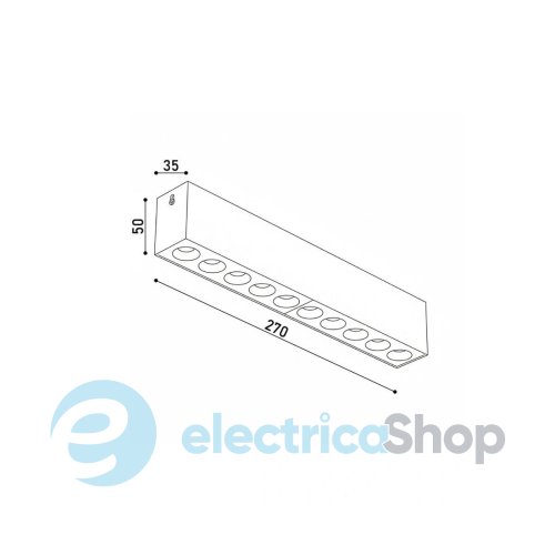 Точечный светильник KLOODI KD-PIXEL 10X2 20W 4K WH LED