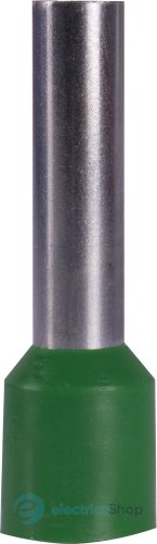 Ізольований наконечник втулковий e.Next 10,0 кв.мм, зелений, 100шт