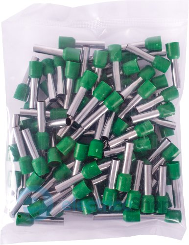 Ізольований наконечник втулковий e.Next 10,0 кв.мм, зелений, 100шт