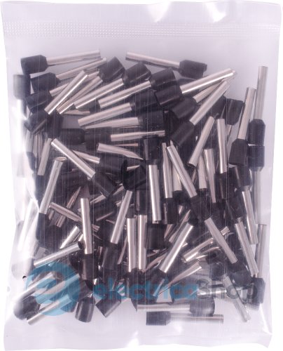 Изолированный втулочный наконечник e.Next 4,0 кв.мм, черный, 100шт