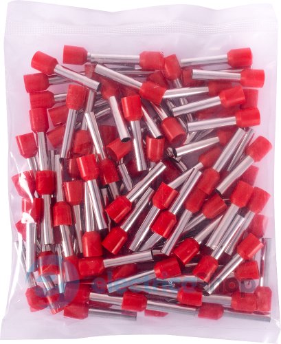 Изолированный втулочный наконечник e.Next 6,0 кв.мм, красный, (100шт)