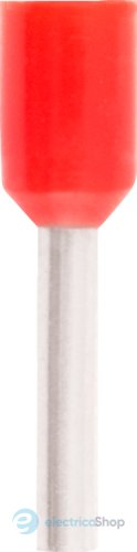 Изолированный втулочный наконечник e.Next 0.25 кв.мм, красный, 100шт