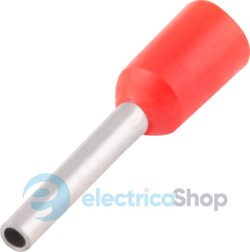 Изолированный втулочный наконечник e.Next 0.25 кв.мм, красный, 100шт