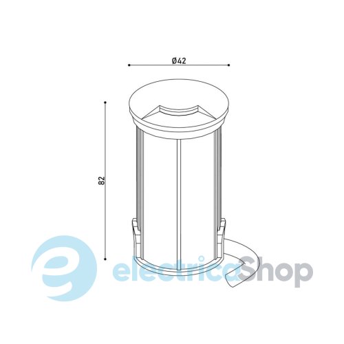 Уличный встраиваемый светильник KLOODI KDGL-SIDE1 42 1x1W 3K LED IP67