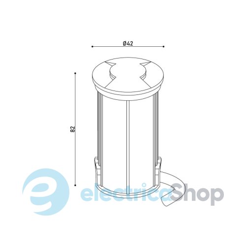 Уличный встраиваемый светильник KLOODI KDGL-SIDE2 42 2x1W 3K LED IP67