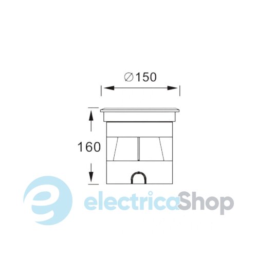 Уличный встраиваемый светильник KLOODI KDGL-SC150 4.5W 3K 30D ADJ LED 360Lm IP67